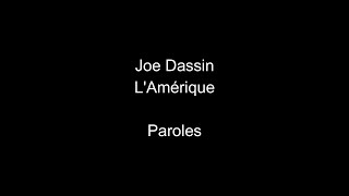Joe Dassin-L 'Amérique-paroles