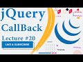 Callback functions OR method in jquery | CallBack in jquery | CallBack function in jquery
