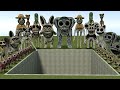 BIG HOLE ALL ZOONOMALY MONSTERS FAMILY SPARTAN KICKING in Garry's Mod!