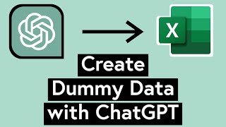 Let ChatGPT create Dummy Data for your Excel Projects, Sample Tables, and more!