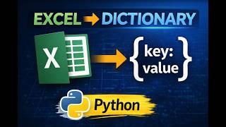 How to Convert Excel to Dictionary in Python (Step-by-Step) #python #excel #dictionary #anaconda