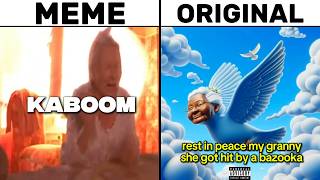 Rest In Peace My Granny She Got Hit By A Bazooka Original vs Meme