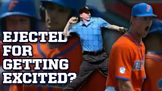 Batter mocks umpire after ridiculous ejection, a breakdown