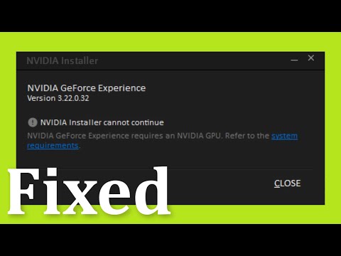 How to Fix the 'Nvidia Installer Cannot Continue' Error in Windows