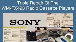 3 Sony WM-FX493 Radio Cassette Players, First Look & Repairs.   @Mymatevince @Techmoan