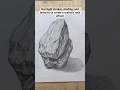 Process drawing a realistic rock texture/ pencil shading techniques #art #tutorial #basicsketch