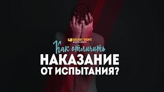 Как отличить наказание от испытания? | \