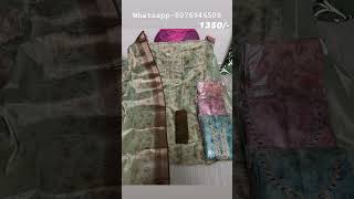 SHIMMER SHIRT,SHIMMER DUPATTA WITH HANDWORK AND SHANTOON BOTTOM