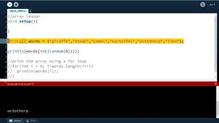 Display a Random Element From an Array