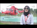 TVRI JAMBI, INDRIA PUJIASTUTI PILOT HELIKOPTER WATER BOOMBING