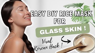 Brighten, Hydrate \u0026 Smooth: Get Glass Skin with This Easy DIY Rice Mask | Easy Skincare Mask At Home