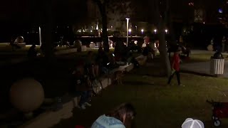 Crowds gather in Titusville to watch Artemis moon mission rocket launch