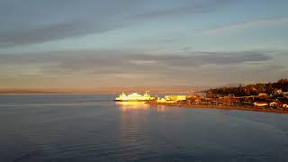 Mukilteo Lighthouse and Ferry Terminal - Washington by Drone 4K