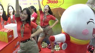 vetjet air　（ベトジェットエアー）のブースでのダンス　（その６）　ツーリズムEXPO２０１９