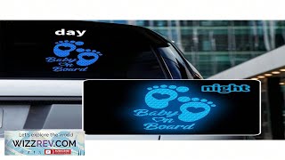 1pc Car Reflective Baby Decal Waterproof Vinyl Cartoon Footprint Safety Warning Review