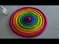 #32 Satisfying video |  Big Rangoli Design | Rangoli for Festival | Sand art