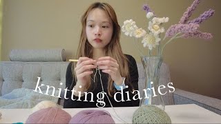 編み物vlog / かぎ針 花束 - knitting diaries/ crochet flowers