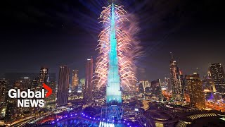 New Year's 2024: Dubai puts on dazzling fireworks show from iconic Burj Khalifa