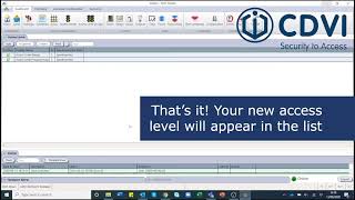 ATRIUM - How To Add an Access Level