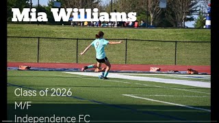 Mia Williams Dunlap 2026   Fall 2024 Highlights