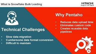 Pentaho How to: Snowflake Bulk Loading