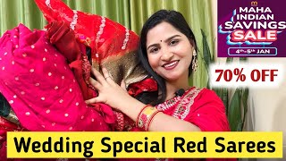 Wedding Special/Meesho Saree Haul/Saree Haul/Red Saree/Partywear Saree/Meesho Haul#meeshosaree#saree