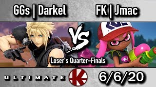 GGs | Darkel (Cloud/Incin) vs. FK | Jmac (Inkling/Falcon) - Loser's Quarter-Finals