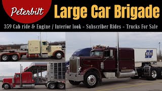 Peterbilt 359 Large Car CAB RIDE \u0026 Interior / engine look Semi Truck