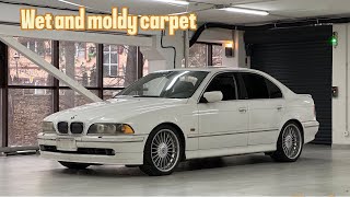 Removing wet, moldy carpet and door cards | Alpina B10 V8s e39 | Episode 2