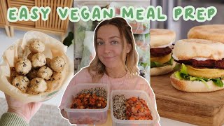 VEGAN MEAL PREP for the week ahead 🌟 easy and delicious recipes!