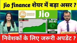 jio finance share latest news | jio finance share latest news today | jio finance share price