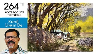 Quick Watercolor Mastery | How to draw watercolor landscape painting | watercolor painting