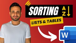 Sort Table Data in word | Sort text and number in Word