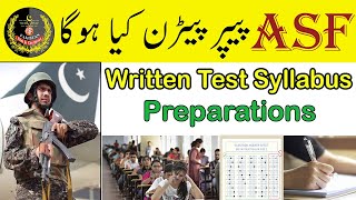 Information About ASF Written Test 2022 Syllabus & Test Pattern ASF Written Test Test Preparations