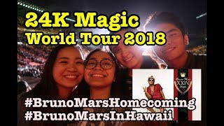 BRUNO MARS 24K Magic World Tour Hawaii 2018 | #DreamComeTrue