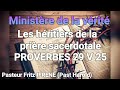 PA PÈ SA YAP DI, FÈ BONDYE KONFYANS. Les héritiers de la prière sacerdotale. Mercredi 27 Nov 24