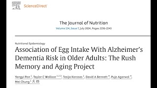 Does eating Eggs reduce Alzheimer's Risk?