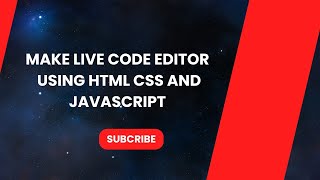Make Live Code Editor Using HTML CSS And JavaScript | Online Code Editor Like CodePen #Html #css