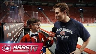 Young Habs fan interviews Brendan Gallagher