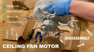 Ceiling Fan Motor Disassembly