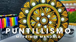 Mi primer Mandala. Así fue como llegué al Puntillismo ❤️🖌️🎨