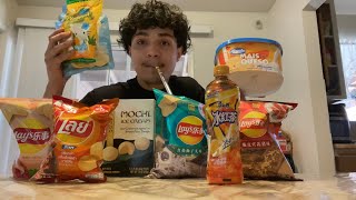 Trying EXOTIC Snacks While High…