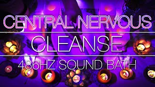 485Hz Central Nervous Healing Sound Bath - Crystal Singing Bowls (No Talking) Endocrine Cleanse