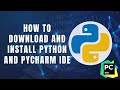 How to download and install Python and PyCharm IDE