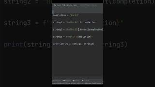 3 ways to format strings in python