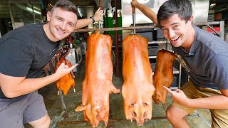 Taiwanese Food - CRAZY BBQ Suckling Pig FEAST with @LoganBeck in Taichung, Taiwan!!