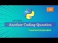 Coding Questions Python | Python Interview Preparation |  Interview Questions and Answers