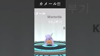 【ポケモンGO】色ちがいゼニガメを進化させてみた!「デジモンアドベンチャー風にポケモンを進化させたらカッコよすぎた件! 第4弾 」