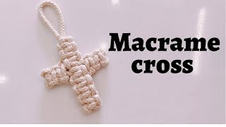 DIY Macrame Cross.   #Macrame #howtomakemacrame #cross