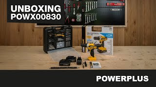 POWERPLUS - Unboxing the POWX00830 drill - screwdriver